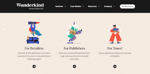 Wunderkind exit intent pop up tool
