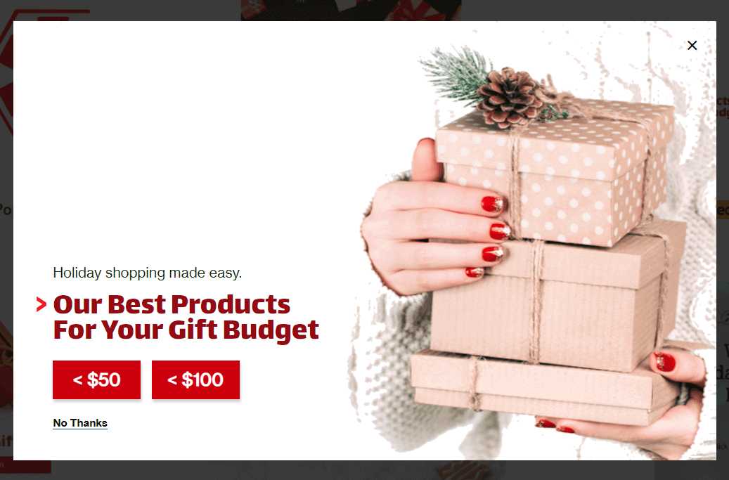 Picreel recommendation template