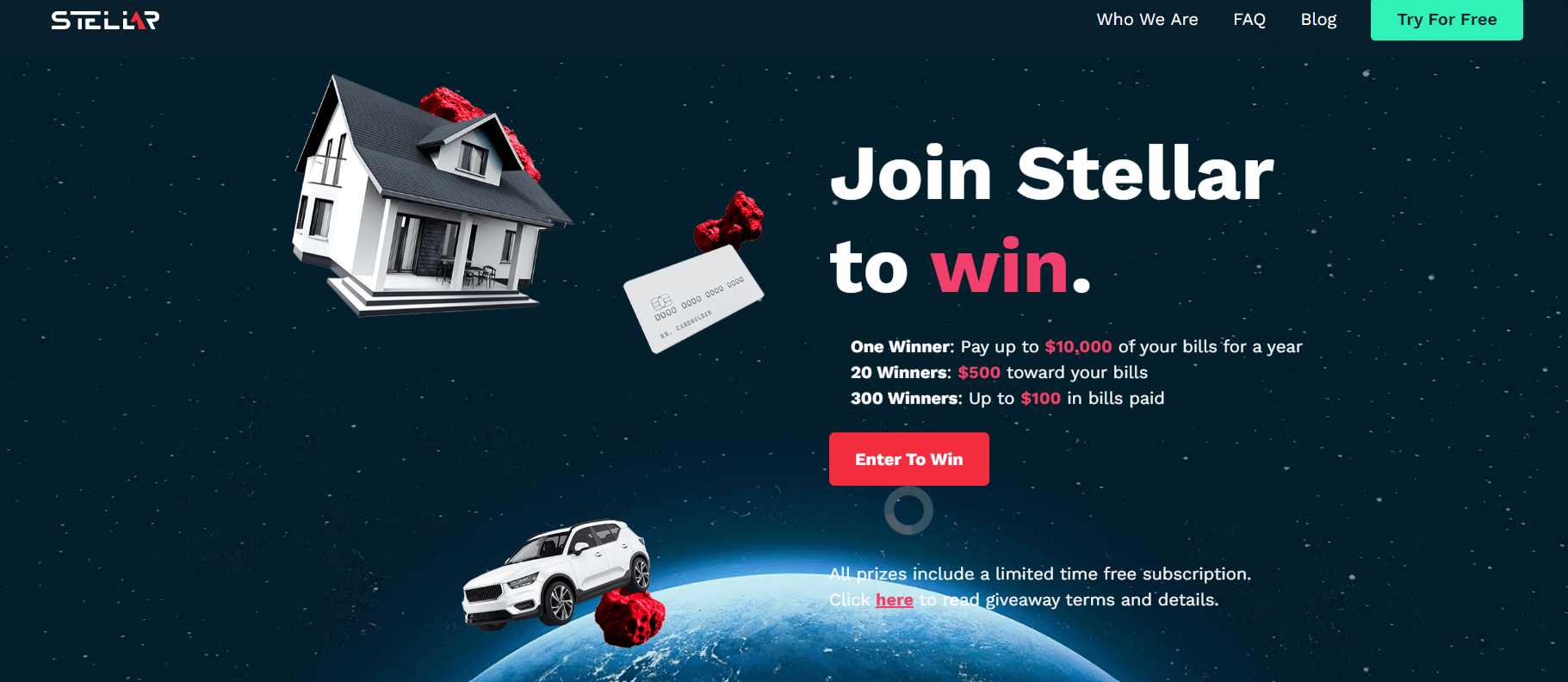 Stellar: Exit Intent Giveaway Offer