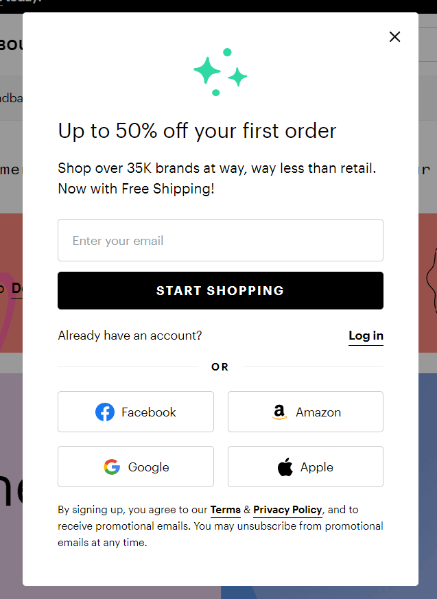 ThredUp: Exit Popup Examples