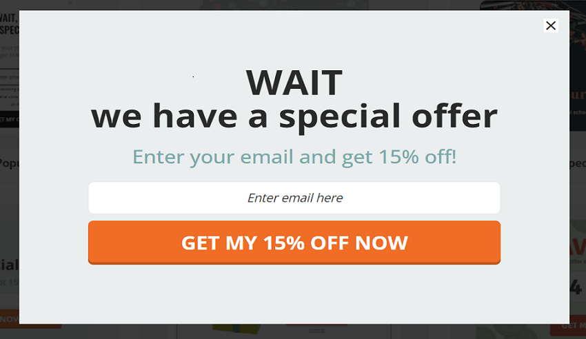 Exit Intent Popup Example: Picreel