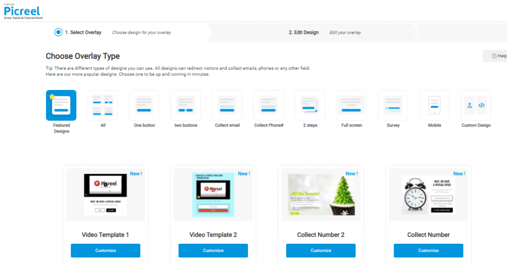 Choose Design for Your Pop-up Ad