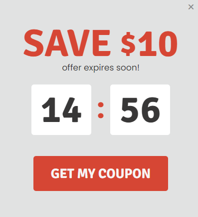 Countdown Timer Discount Popup