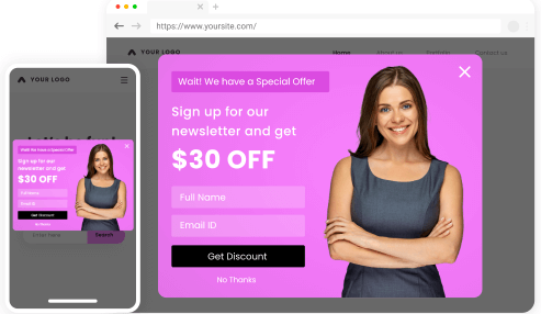 Create Popup Ads to increase Brand awareness