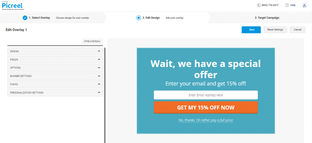 Edit Your Pop-up Design