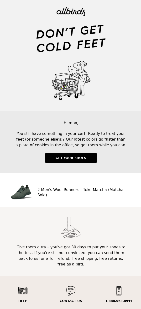 Seventh Abandoned Cart Email Examples to Win Customers