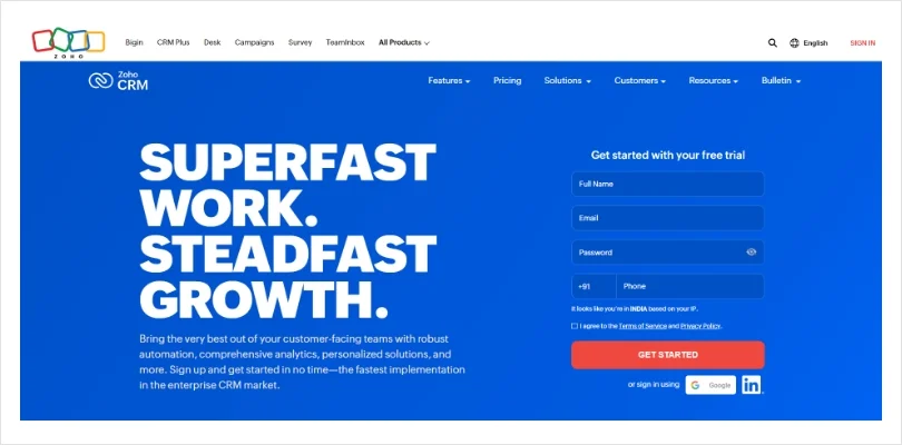 Zoho CRM