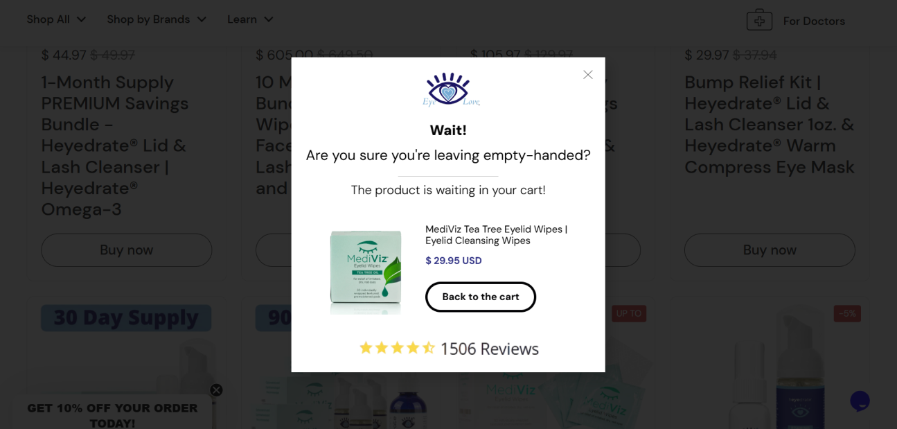 Eye Love - Using Reassurance Widgets