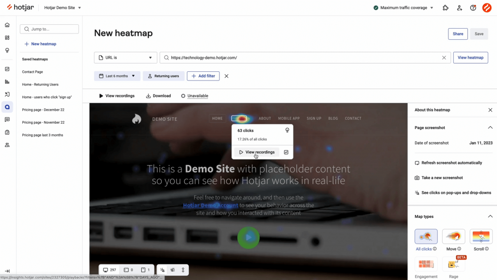 Hotjar - Best for Understanding Why Visitors Leave Without Converting