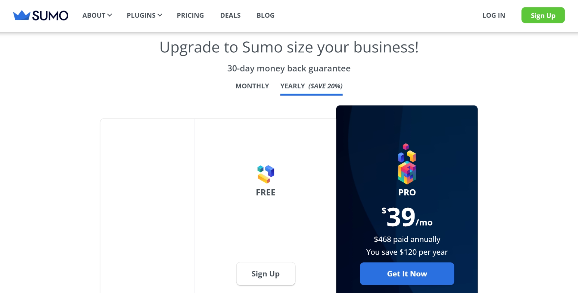 Sumo Pricing