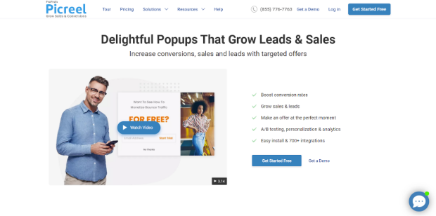 Exit-Intent Popup Apps for Shopify Picreel