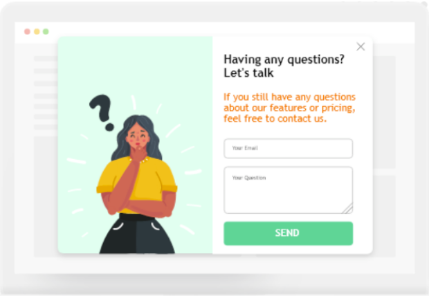 Offer Help to Visitors Using Popup Survey