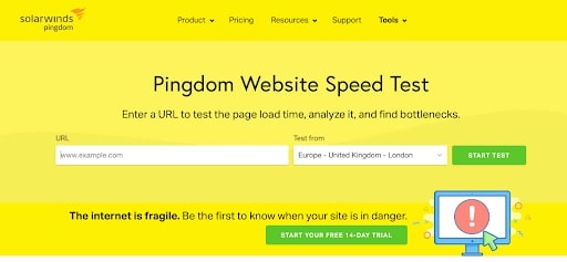 Pingdom Speed Test