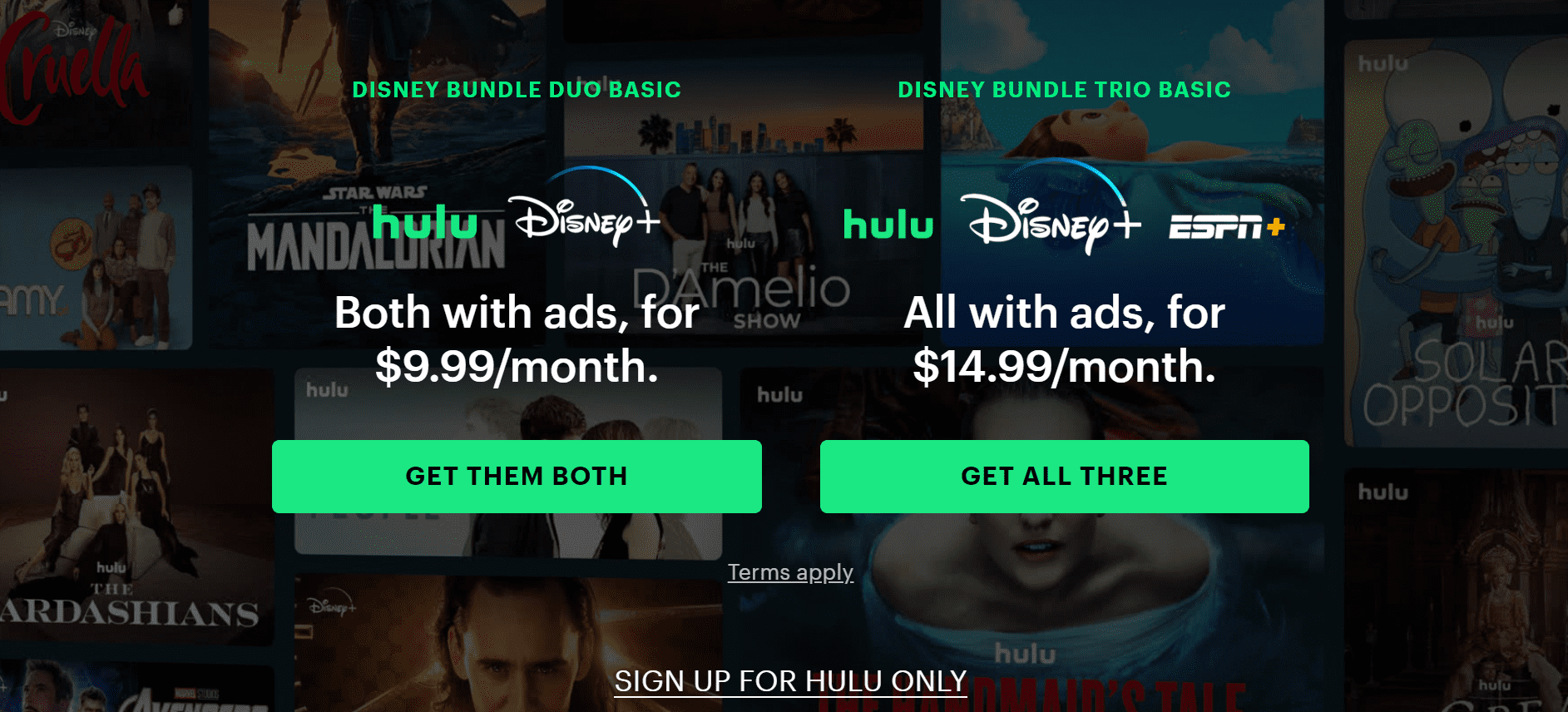 Hulu: Disney Bundle - Get Them Both or Get All Three