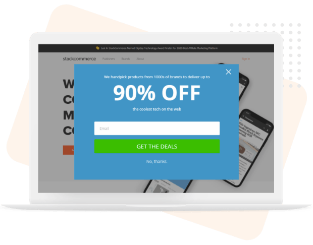 Lead Capture Popup Examples StackCommerce