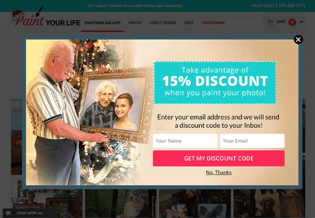  eCommerce Popup Examples Paint your Life