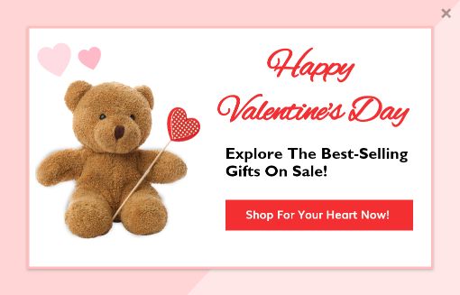 Valentine&rsquo;s Personalized Recommendation Popup