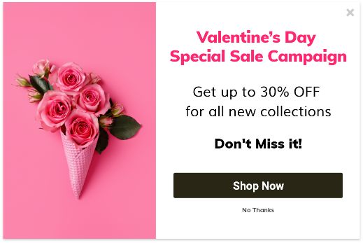 Run a Valentine’s Day Special Sale Campaign