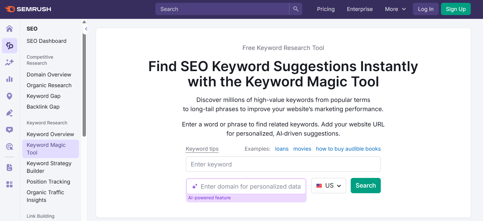 how to generate leads example Semrush