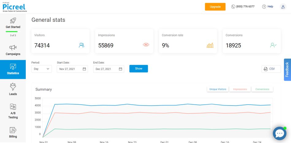 How Picreel Helps to Create and Manage Valentine’s Day Popups