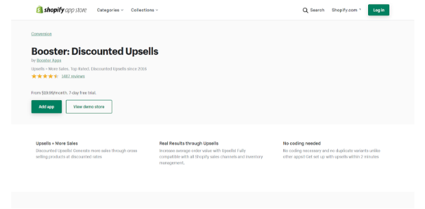 Best Upsell Tools For Your Shopify Store Booster: Discounted Upsells