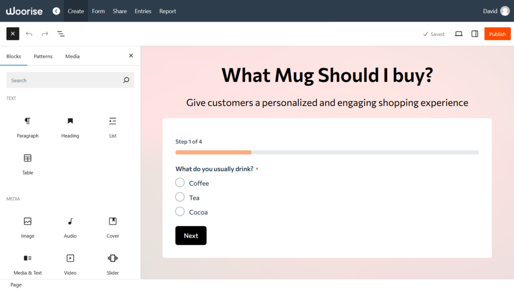 Woorise Dashboard