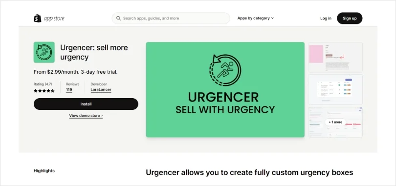 Urgencer ‑ sell with urgency