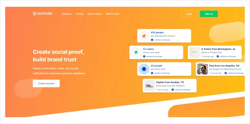 Nextsale - Social Proof, Urgency, & Growth