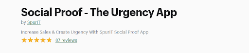Social Proof- The Urgency App