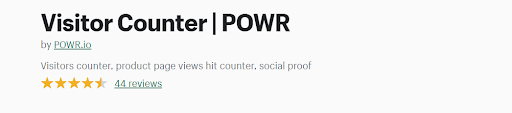 Visitor Counter | POWR
