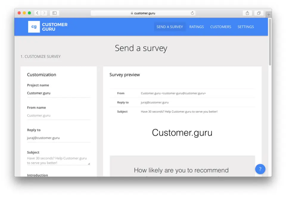 Customer.guru - Best for NPS Tracking Across Your Customer Base