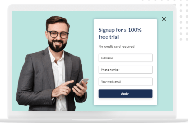 Fullscreen Email Popup