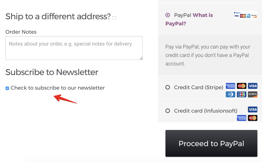Ask Customers to Subscribe During Checkout
