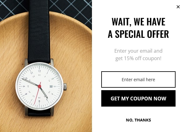Exit Intent Popup