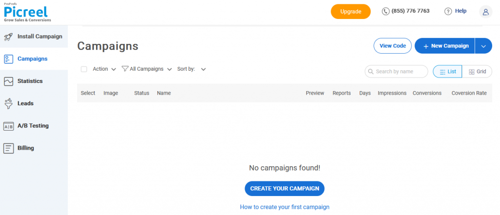 popup campaign