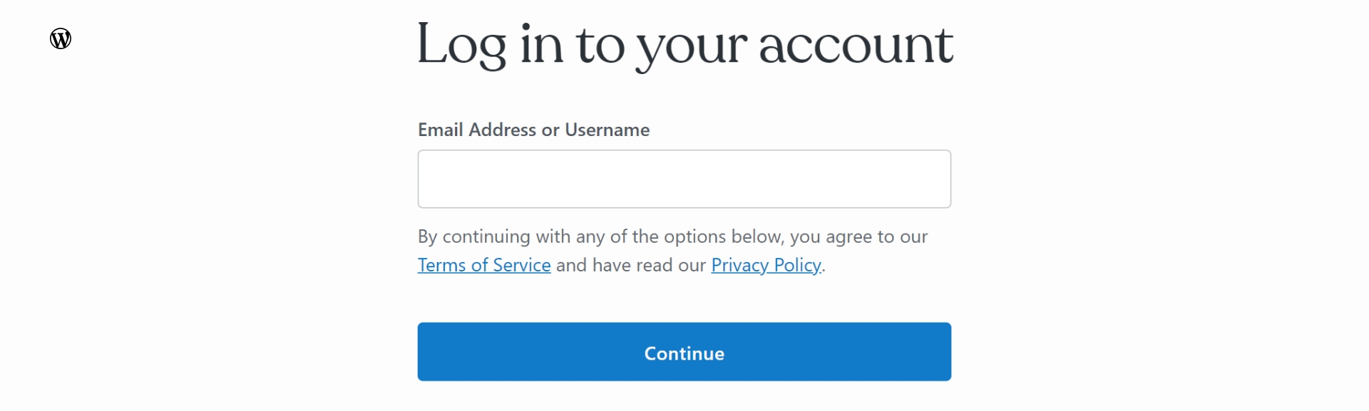 Step 4- Log in to your WordPress account.