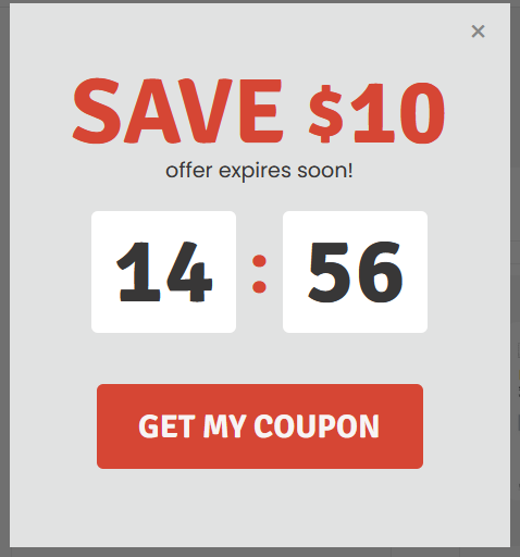 Reduce Cart Abandonment - Exit popup