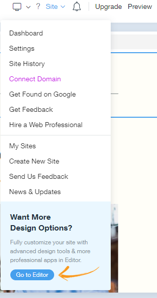select “Go to Editor”