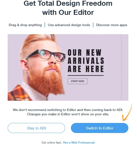 Switch to Editor