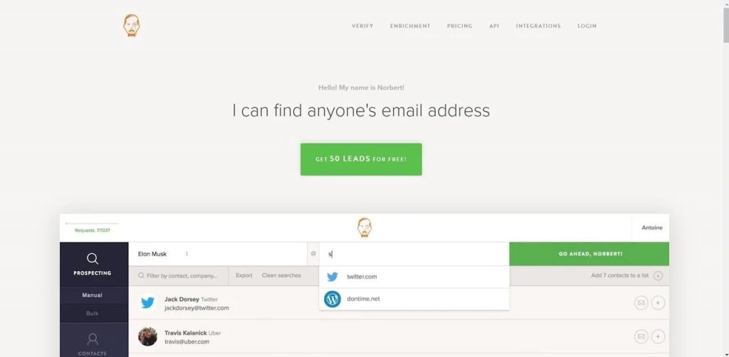 Collect Emails using Email Lookup or Email Finder Tools