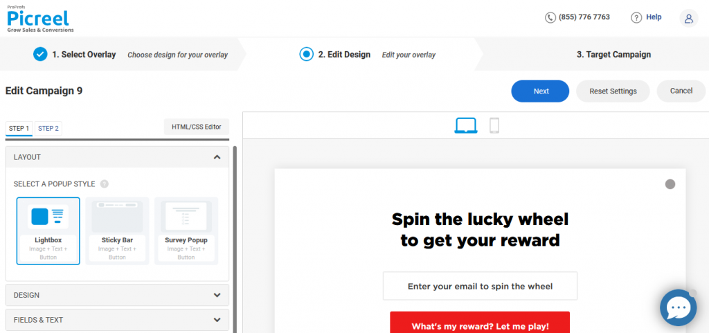 customize your popup