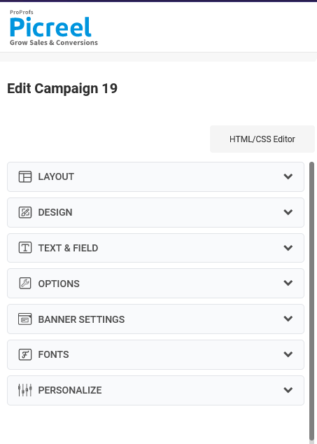 Customize Your Popup Campaign