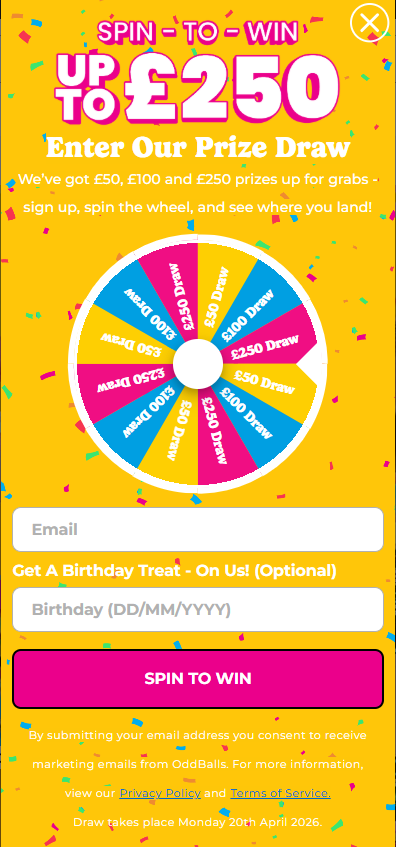 OddBalls: The Gamified Spin-to-Win Overlay