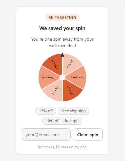 Returning Visitor Wheel