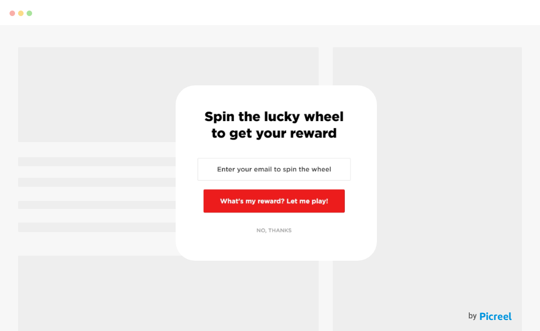Wheel of Fortune Popup