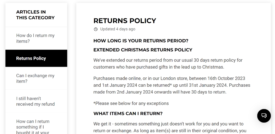 Clearly Mention Return-Refund