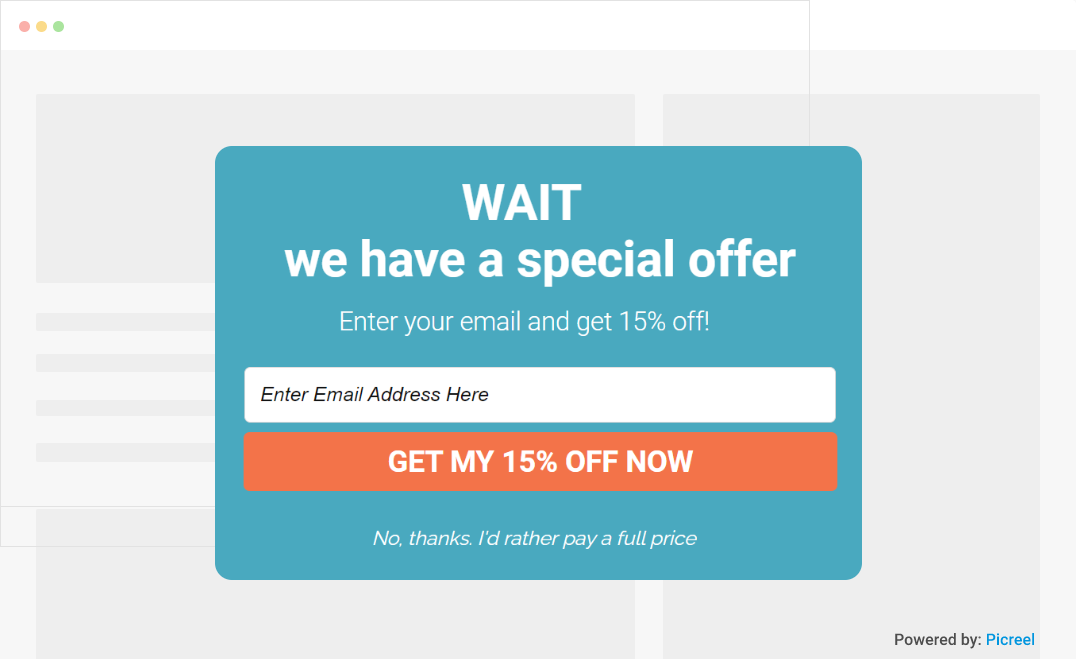 Bigcommerce’s popup