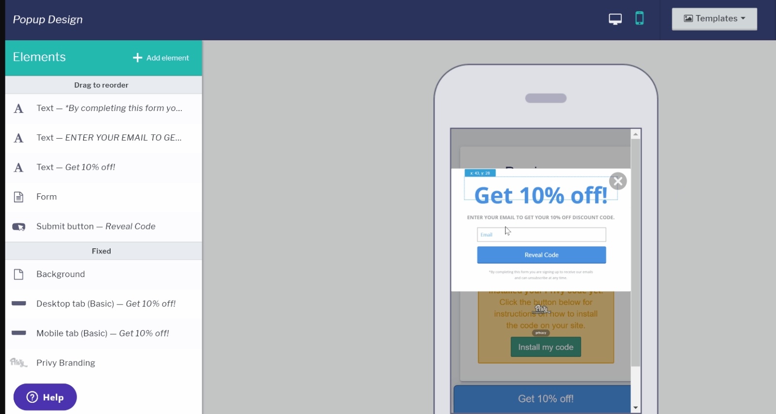 Privy – Best for Mobile-Optimized Popups