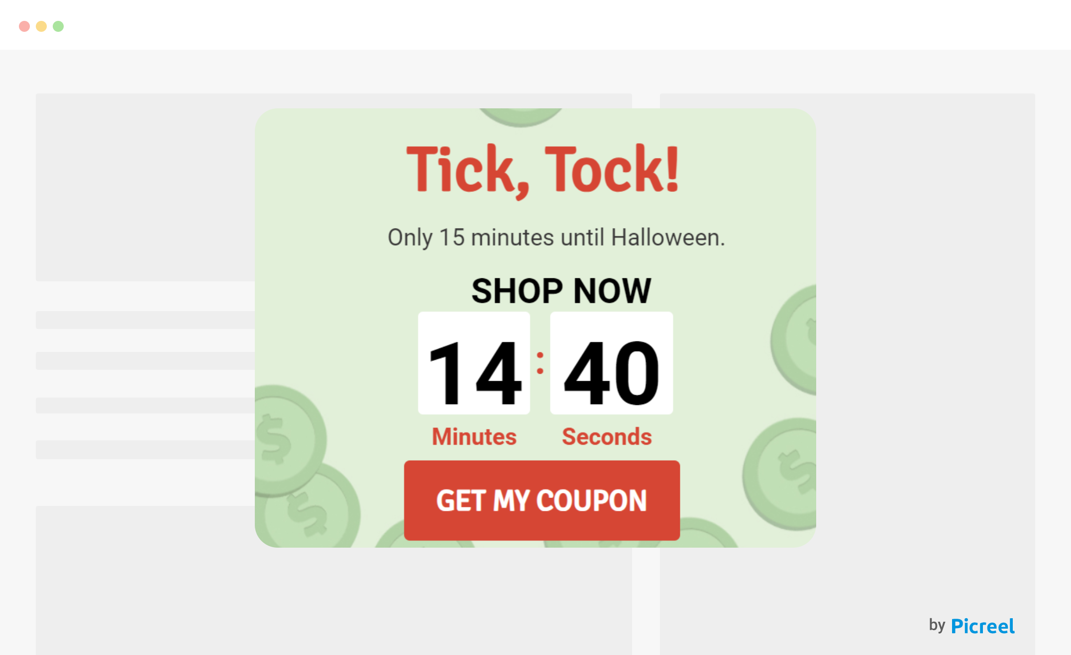 Halloween Countdown Popup