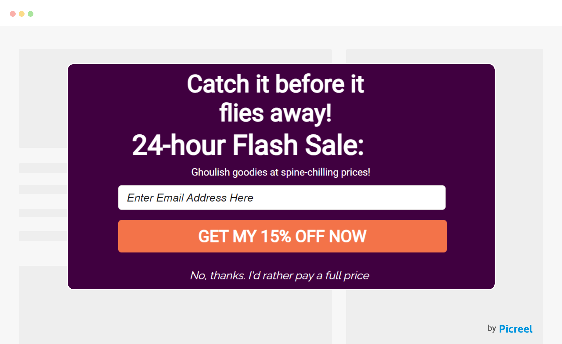 Halloween Flash Sale Popups